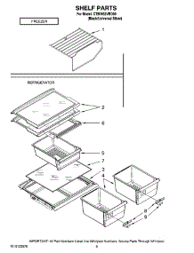 05 - Shelf Parts, Optional Parts parts for Maytag Refrigerator CTB1832VRD00 from AppliancePartsPros.com