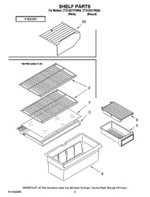 05 - Shelf Parts, Optional Parts parts for Maytag Refrigerator CTB1821VRW00 from AppliancePartsPros.com
