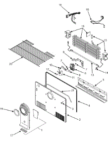 03 - Freezer Compartment parts for Magic Chef Refrigerator CTF2126ARW from AppliancePartsPros.com
