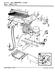 03 - Unit Compartment & System parts for Magic Chef Refrigerator RB21KN-4A / AG71C from AppliancePartsPros.com