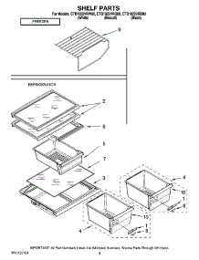 05 - Shelf Parts, Optional Parts parts for Maytag Refrigerator CTB1822VRW00 from AppliancePartsPros.com