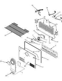 03 - Freezer Compartment parts for Magic Chef Refrigerator CTF1826ARB from AppliancePartsPros.com