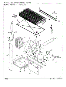 05 - Unit Compartment & System parts for Magic Chef Refrigerator RB21KN-4A / CG82A from AppliancePartsPros.com