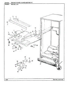 04 - Fresh Food Compartment parts for Magic Chef Refrigerator RB21KN-4A / BG71C from AppliancePartsPros.com