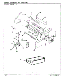 06 - Optional Ice Maker Kit parts for Magic Chef Refrigerator RB21KN-4A / BG71C from AppliancePartsPros.com