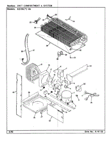 08 - Unit Compartment & System parts for Magic Chef Refrigerator RB21KN-4A / BG72B from AppliancePartsPros.com