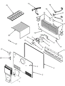 03 - Freezer Compartment parts for Magic Chef Refrigerator CTN1502AEW from AppliancePartsPros.com