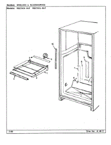04 - Shelves & Accessories parts for Magic Chef Refrigerator RB21KN4AF / CG77A from AppliancePartsPros.com