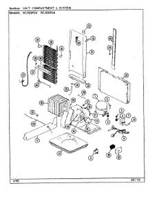08 - Unit Compartment & System parts for Magic Chef Refrigerator RC203PDV from AppliancePartsPros.com