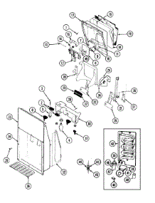 04 - Ice & Water Dispenser parts for Magic Chef Refrigerator RC203PDV / DS09A from AppliancePartsPros.com