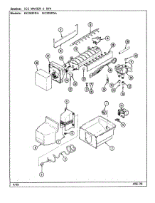 05 - Ice Maker & Bin parts for Magic Chef Refrigerator RC203PDV / DS09A from AppliancePartsPros.com