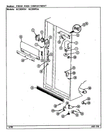 Fresh Food Compartment (Rc203pda / Ds06a) (Rc203pda / Ds10a) (Rc203pdv / Ds05a) (Rc203pda / Ds05a) (Rc203pda / Ds09a) parts for Magic Chef Refrigerator RC203PDA / DS09A from AppliancePartsPros.com