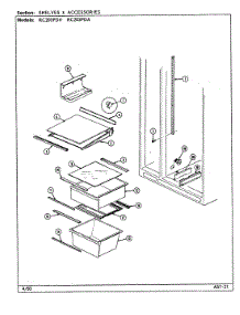 07 - Shelves & Accessories parts for Magic Chef Refrigerator RC203PDV from AppliancePartsPros.com