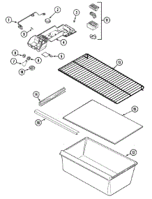 05 - Fresh Food Compartment parts for Magic Chef Refrigerator CTB1521ARW from AppliancePartsPros.com