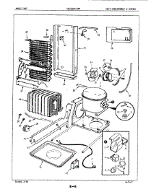 05 - Unit Compartment & System parts for Magic Chef Refrigerator CRC22EA-3AW / 5M79B from AppliancePartsPros.com