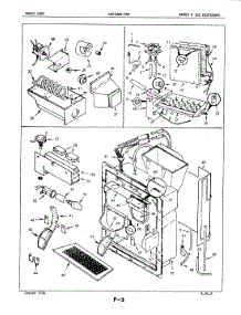 06 - Water & Ice Dispenser parts for Magic Chef Refrigerator CRC22EA-3AW / 5M79B from AppliancePartsPros.com