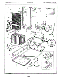 05 - Unit Compartment & System parts for Magic Chef Refrigerator CRC24EN-3AI / 5M75B from AppliancePartsPros.com