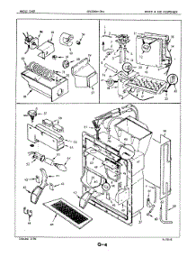 05 - Water & Ice Dispenser parts for Magic Chef Refrigerator CRC24EY-3AI / 5M75B from AppliancePartsPros.com