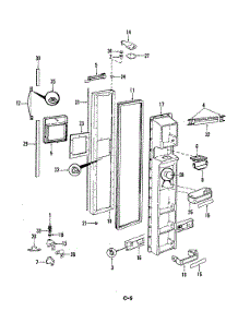02 - Freezer Door parts for Magic Chef Refrigerator CRC24EA-3AI / 5M75A from AppliancePartsPros.com