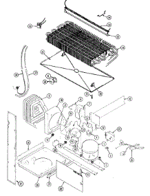 07 - Unit Compartment & System parts for Magic Chef Refrigerator RB171PLW / DG22C from AppliancePartsPros.com