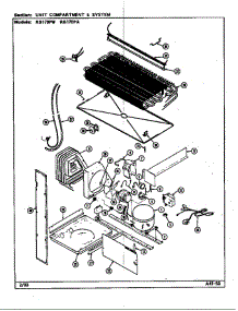 Unit Compartment & System parts for Magic Chef Refrigerator RB170PA / DG25A from AppliancePartsPros.com