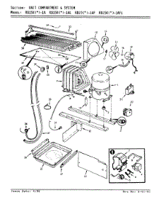 05 - Unit Compartment & System parts for Magic Chef Refrigerator RB15KA1AF / AG03B from AppliancePartsPros.com