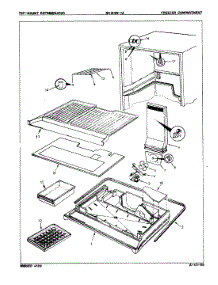 02 - Freezer Compartment parts for Magic Chef Refrigerator RB15HA-1A / 8C50A from AppliancePartsPros.com