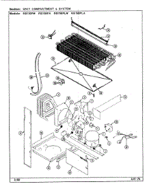 06 - Unit Compartment & System parts for Magic Chef Refrigerator RB150PA / DG05A from AppliancePartsPros.com