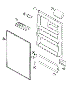 06 - Fresh Food Inner Door parts for Magic Chef Refrigerator CTF1924ARA from AppliancePartsPros.com