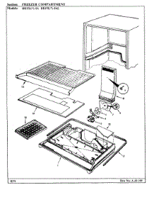 02 - Freezer Compartment parts for Magic Chef Refrigerator RB15LA-0AL / BG07A from AppliancePartsPros.com