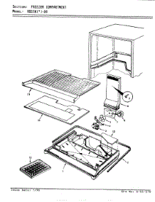 02 - Freezer Compartment parts for Magic Chef Refrigerator RB15KA-00 / AG09A from AppliancePartsPros.com