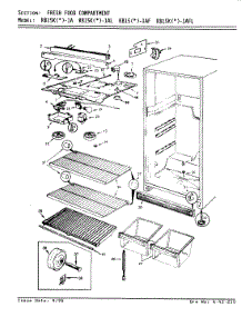 03 - Fresh Food Compartment parts for Magic Chef Refrigerator RB15KA-1A / AG01A from AppliancePartsPros.com