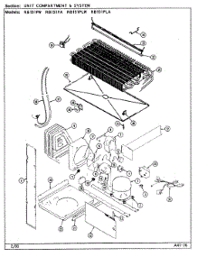 07 - Unit Compartment & System parts for Magic Chef Refrigerator RB151PA / DG03A from AppliancePartsPros.com