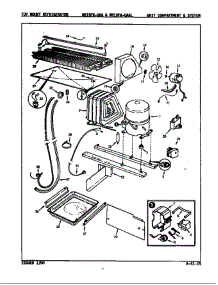 Unit Compartment & System parts for Magic Chef Refrigerator RB15FN-0AA / 7C11A from AppliancePartsPros.com