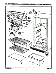 Fresh Food Compartment parts for Magic Chef Refrigerator RB15FN-0AA / 7C11A from AppliancePartsPros.com