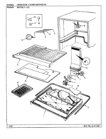 02 - Freezer Compartment parts for Magic Chef Refrigerator RB15KA-1AL / BG02C from AppliancePartsPros.com