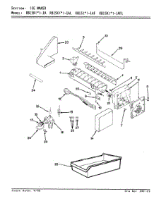 04 - Ice Maker parts for Magic Chef Refrigerator RB15KA1AF / AG03A from AppliancePartsPros.com