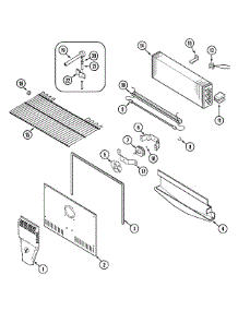 03 - Freezer Compartment parts for Magic Chef Refrigerator CTF2120ARA from AppliancePartsPros.com