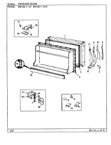 02 - Freezer Door parts for Magic Chef Refrigerator RB15KA-1AF / BG11C from AppliancePartsPros.com