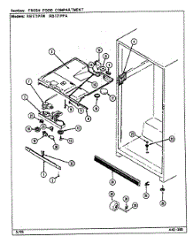 03 - Shelves & Accessories parts for Magic Chef Refrigerator RB171PFW / DG26A from AppliancePartsPros.com