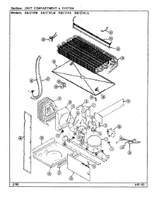 04 - Unit Compartment & System parts for Magic Chef Refrigerator RB171PW / DG21A from AppliancePartsPros.com