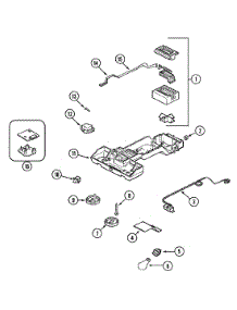 02 - Controls parts for Magic Chef Refrigerator CTF1923ARW from AppliancePartsPros.com