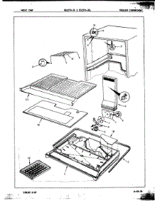 02 - Freezer Compartment parts for Magic Chef Refrigerator RB15FN-2A / 7C12A from AppliancePartsPros.com