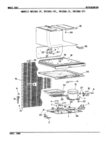 03 - Unit Compartment & System parts for Magic Chef Refrigerator RB15GA-1P from AppliancePartsPros.com