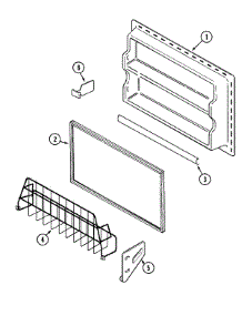 04 - Freezer Inner Door parts for Magic Chef Refrigerator CTF2124ARW from AppliancePartsPros.com