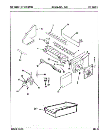 04 - Ice Maker parts for Magic Chef Refrigerator RB15HA1AF / 9B44A from AppliancePartsPros.com
