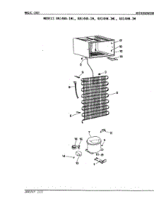 03 - Unit Compartment & System parts for Magic Chef Refrigerator RA14HN-1ML from AppliancePartsPros.com