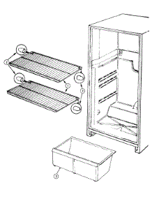 06 - Shelves & Accessories parts for Magic Chef Refrigerator RB150RA from AppliancePartsPros.com