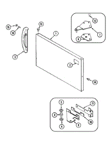 03 - Freezer Outer Door parts for Magic Chef Refrigerator RB1720AM from AppliancePartsPros.com