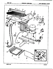 Unit Compartment & System parts for Magic Chef Refrigerator RB15FN-0AAL / 7C31B from AppliancePartsPros.com